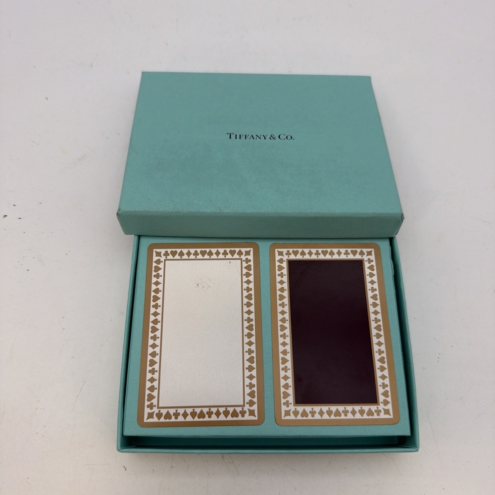 Tiffany & Co Playing Cards Set, Two Decks One
